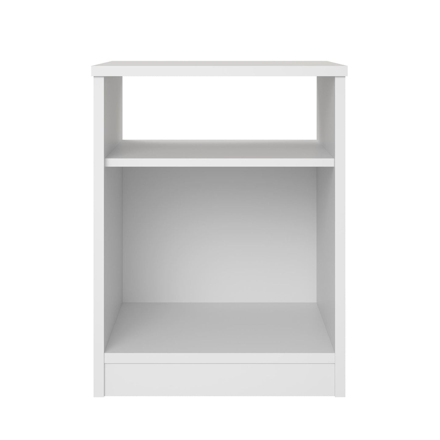 Open Shelf Nightstand - White