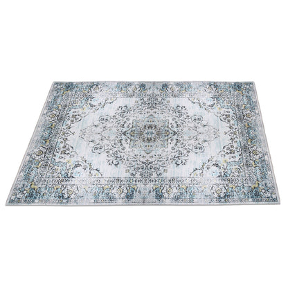 8x10FT VintageÊArea Rug Modern Non Slip Carpet Boho Low Pile Soft Rug Waterproof Machine Washable Rug for Living Room BedroomÊKitchen Dining Room Unde