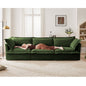Modern Slipcovered 3-Seater Sofa with Chenille Fabric