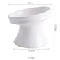 Cat Bowl Ceramic Shallow Mouth High Foot Anti Overturn Double