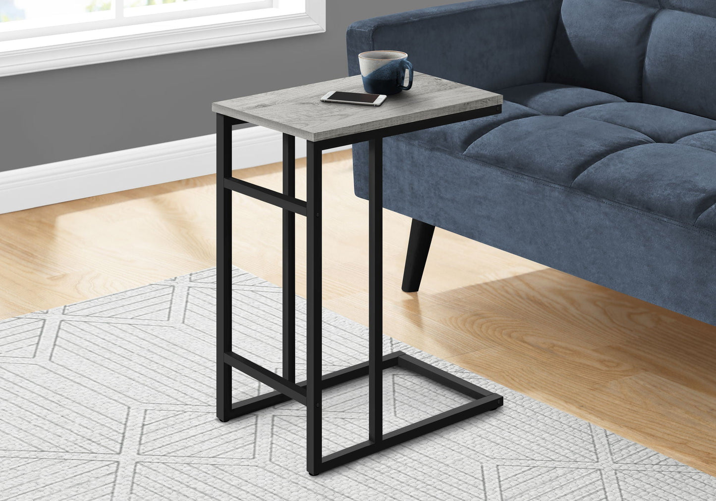Accent Table, C-Shaped, Contemporary & Modern, Versatile Use