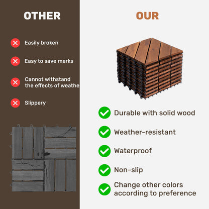 Interlocking Deck Tiles, Diagonal Pattern Outdoor Decking