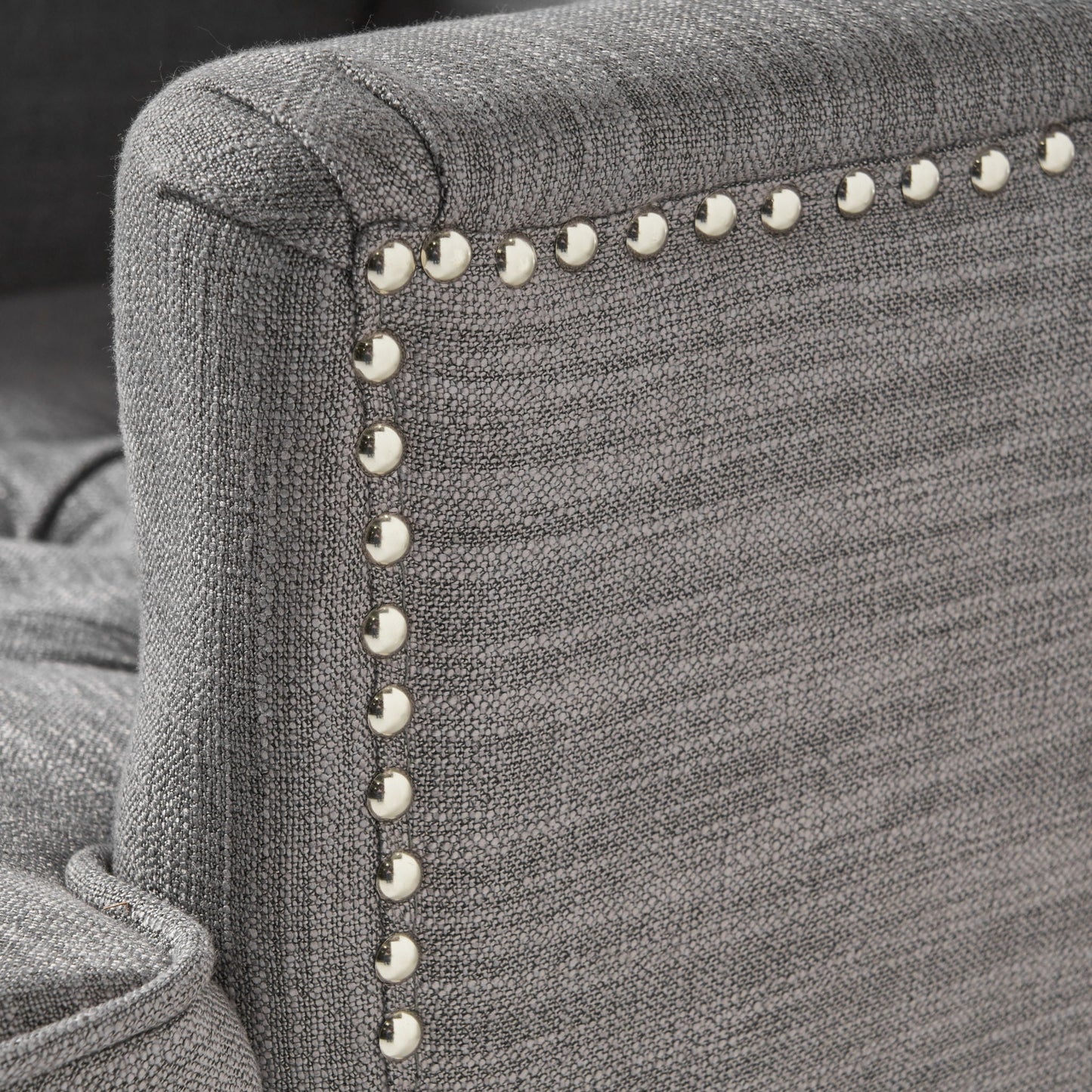 Harrison Tufted Club Chair with Button Tufted Back and Birch Wood Legs