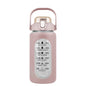 34Oz Glass Water Bottle Sports Water Bottle Motivational Water Bottle Water Intake Tracker Bottle with Straw Time Marker Silicone Sleeve Handle for Gy