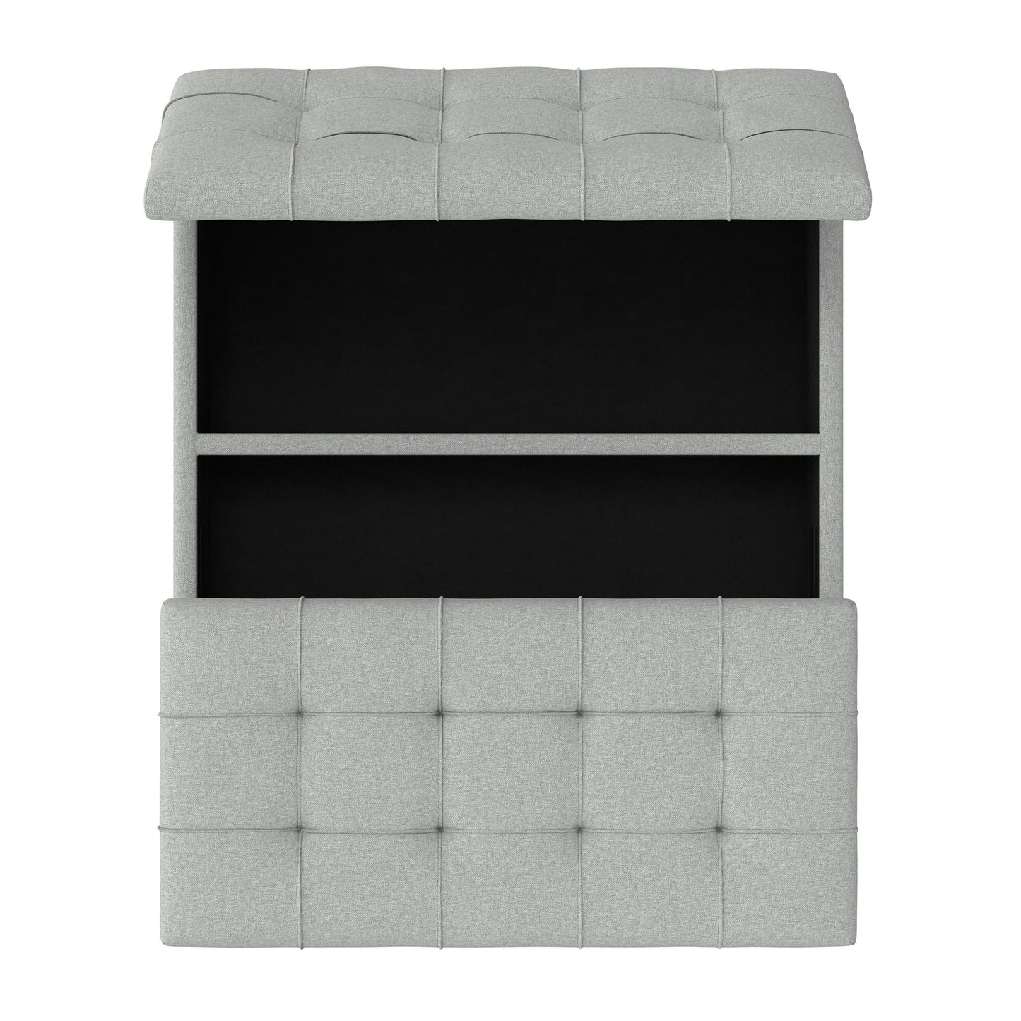 Harrison - Coffee Table Storage Ottoman Lift Top - Stone Gray