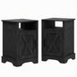 Farmhouse Nightstand, Charging Station & Storage