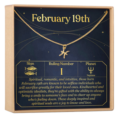 February 19th Pisces Necklace