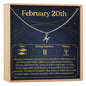 February 20th Pisces Necklace