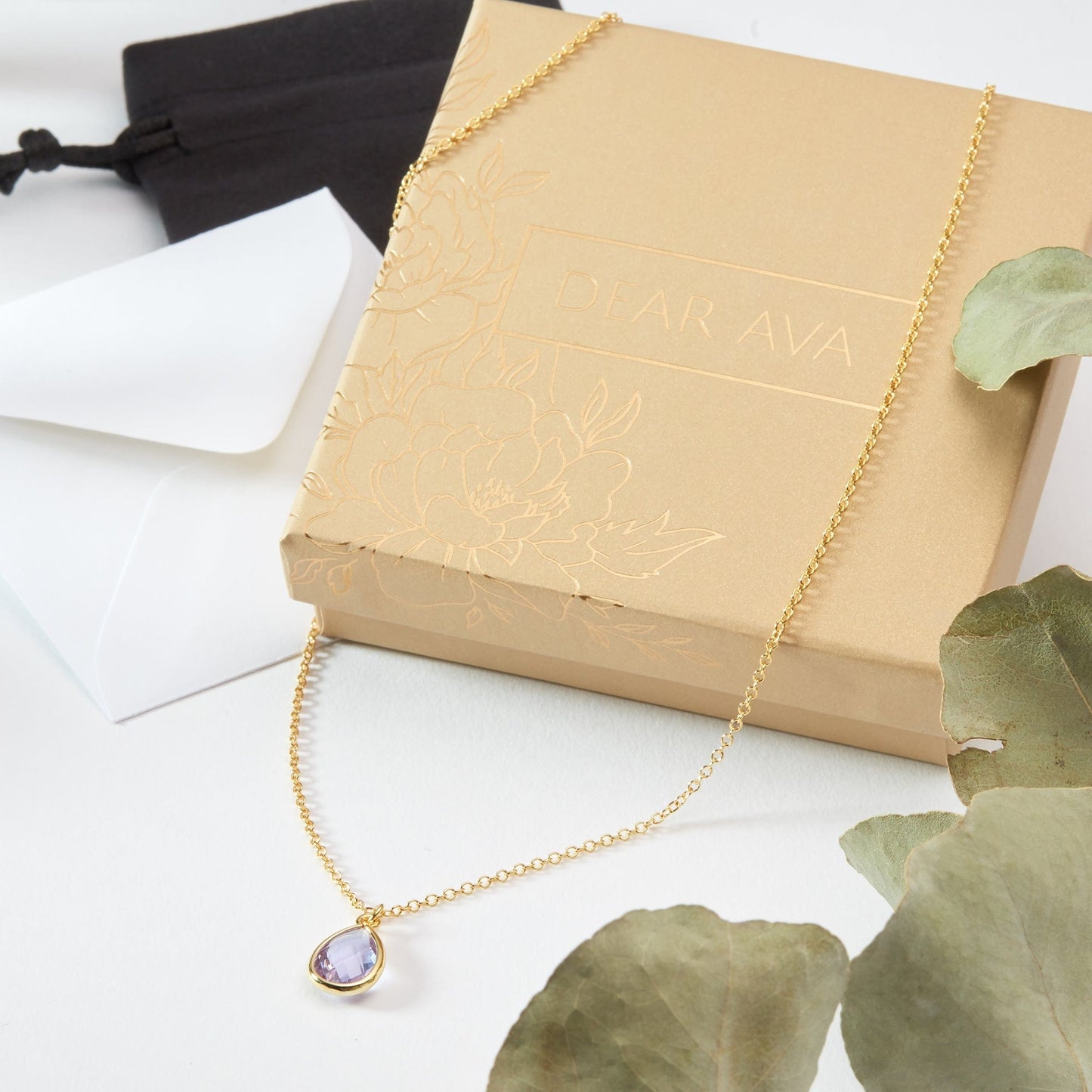 February Birthday Gemstone Necklace