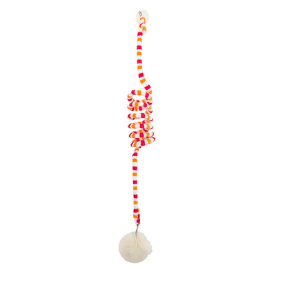Spring Toy For Kittens Bell Stick Inflatable Ball Self Relieves Boredom Hanging Door Suction Cup Cat Supplies