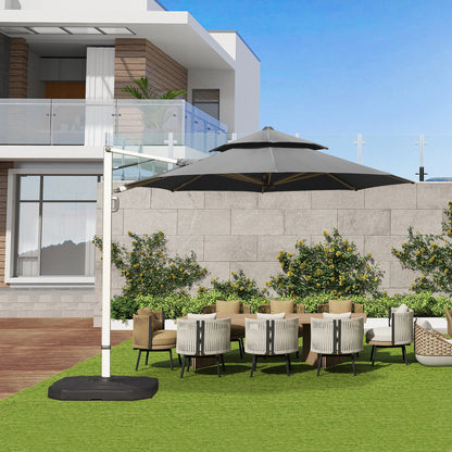 Round Cantilever Umbrella with Center Pole