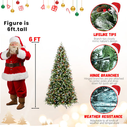 9FT Christmas Tree with 750 Warm Lights