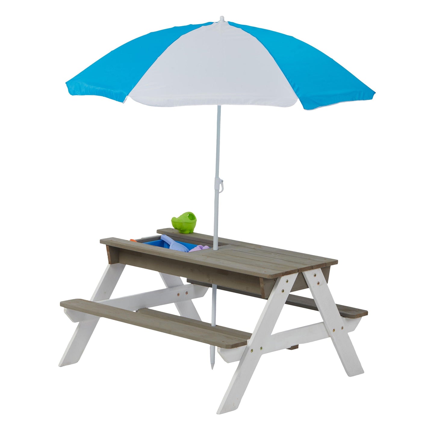 Kids Picnic Table With Sand and Water Table Conversion