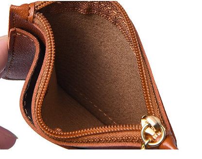 Ultra-thin new card bag for women, small and simple multi-card zipper change bag, large-capacity ID card holder, card holder.