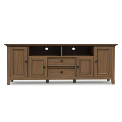Amherst - Wide TV Media Stand - Rustic Natural Aged Brown