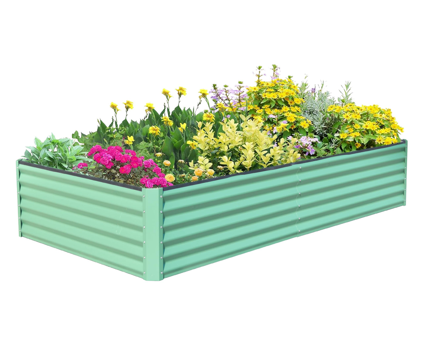 6x3x1.5ft Galvanized Raised Garden Bed