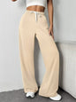 Drawstring Wide Leg Pants