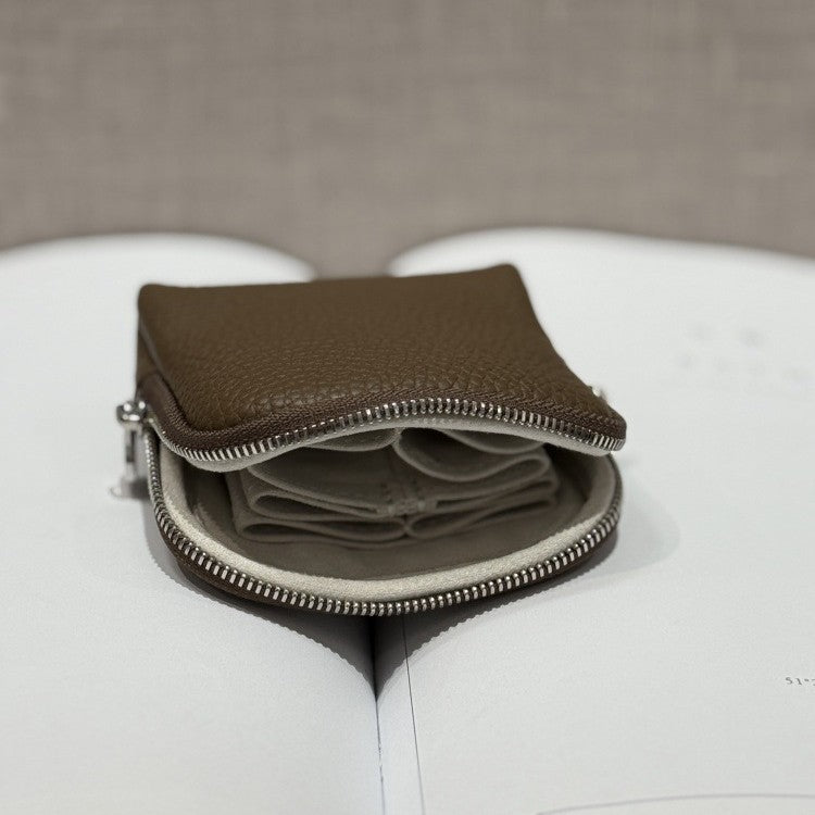 First-layer Cowhide Jewelry Pouch Mini And Convenient
