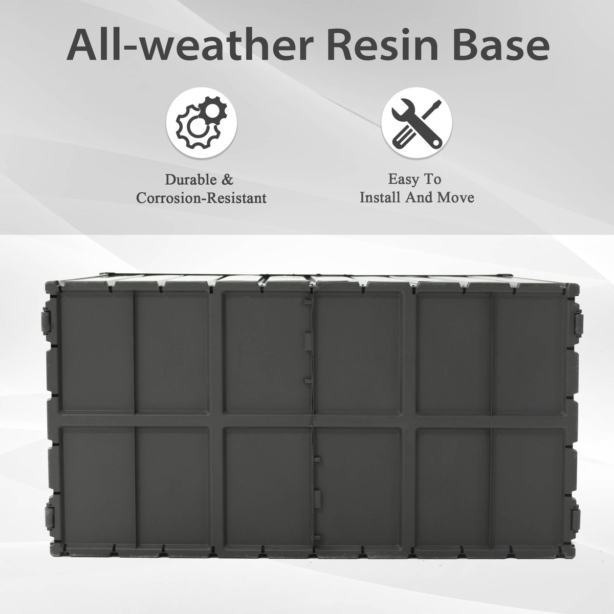 190 Gallon Metal Deck Box