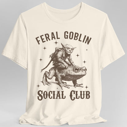 Feral Goblin Social Club T-shirt - With Toad
