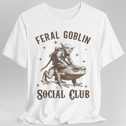Feral Goblin Social Club T-shirt - With Toad