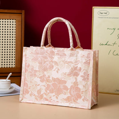 Relief-printed Souvenir Canvas Gift Bag