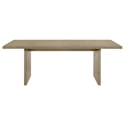 Decker 7-piece 82-inch Rectangular Dining Set Cream and Natural Oak
