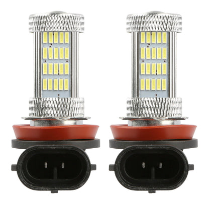 2PCS 800lm H8/H9/ H11 LED Fog DRL Light Bulb IP65 Water-Resistant 360¡ Beam Angle 6000K White