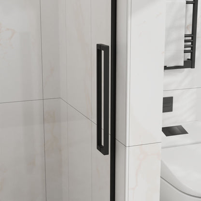 Frameless Tub Sliding Shower Door With Easy Clean Coating