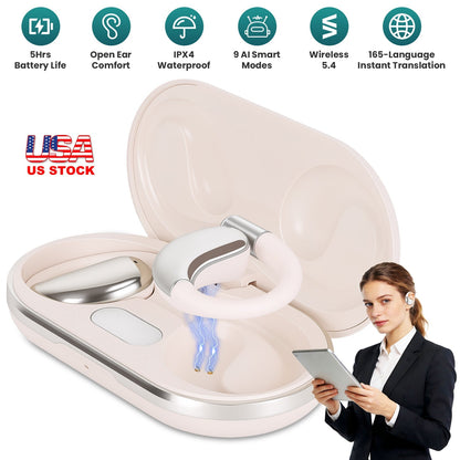 AI Translation Earbuds with 165 Languages & Real-Time Audio