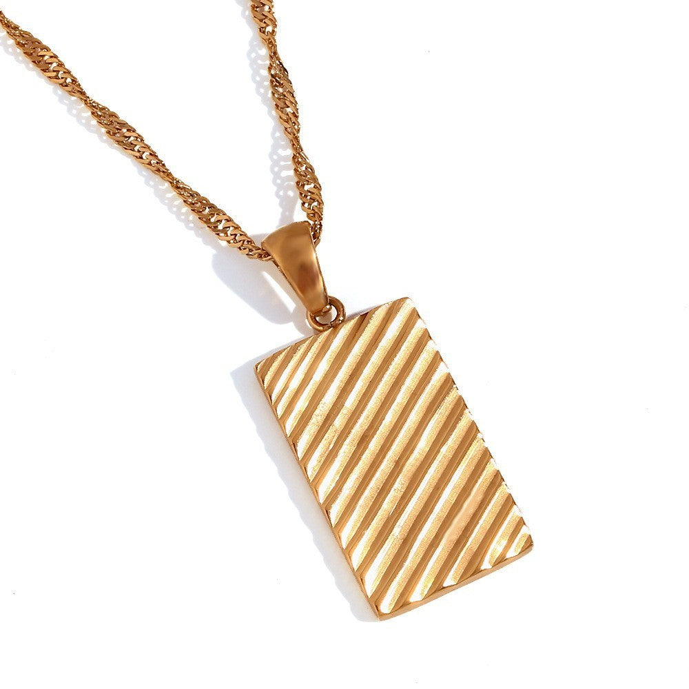 Aura Gold Celestial Moon & Star Disc Necklace | Vintage Titanium Stainless Steel Medallion | Retro Sun & Moon Crystal Charm Jewelry