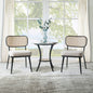 Colson - 3 Pieces Table & Chairs Set - Black