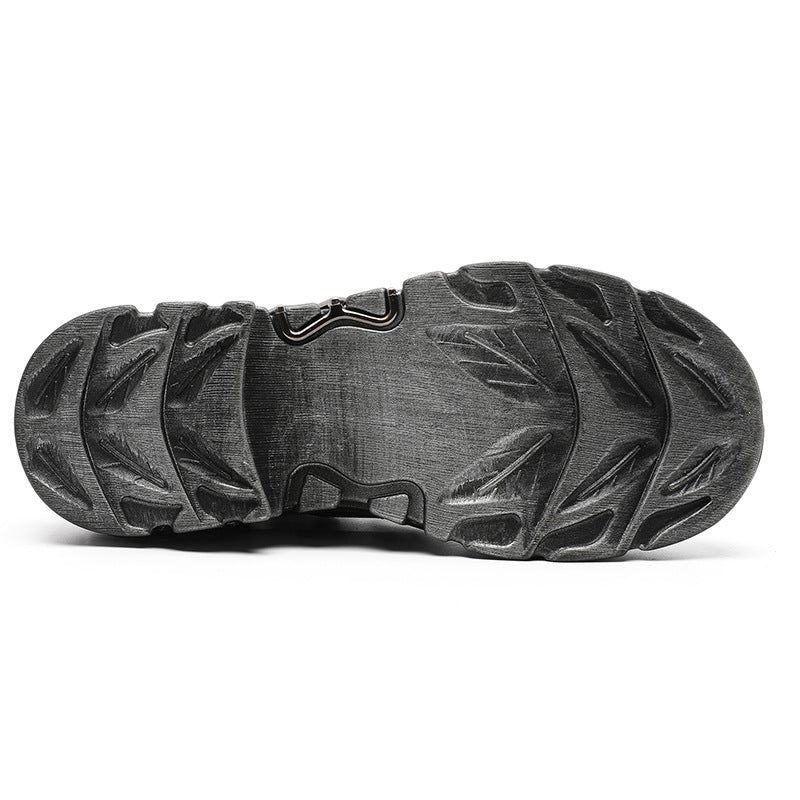 Retro Dark Punk-style Metal Shoes