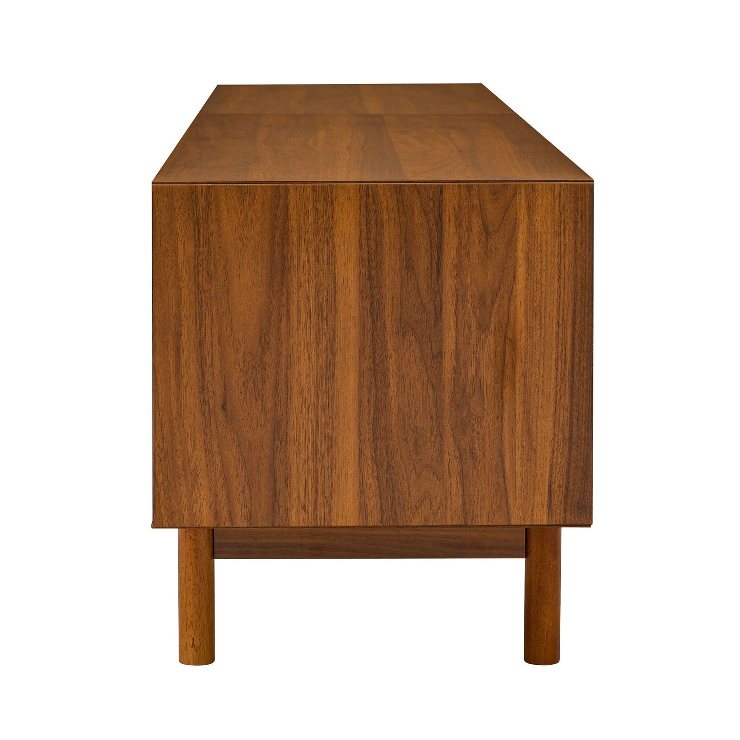 TV Stand For TVs Up To 85", Media Console With 2 Drawers - Walnut
