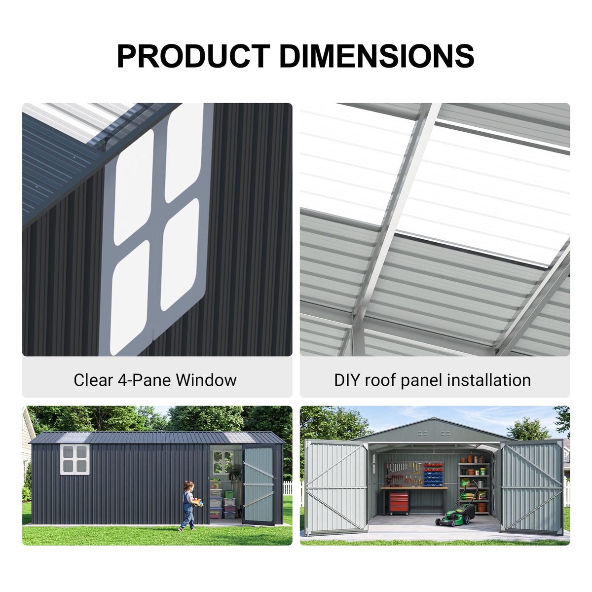 Outdoor Storage Shed 20x13 FT