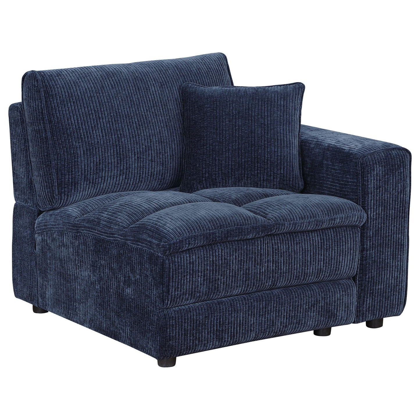 Azure - 5 Piece Upholstered Modular Sectional Sofa - Blue