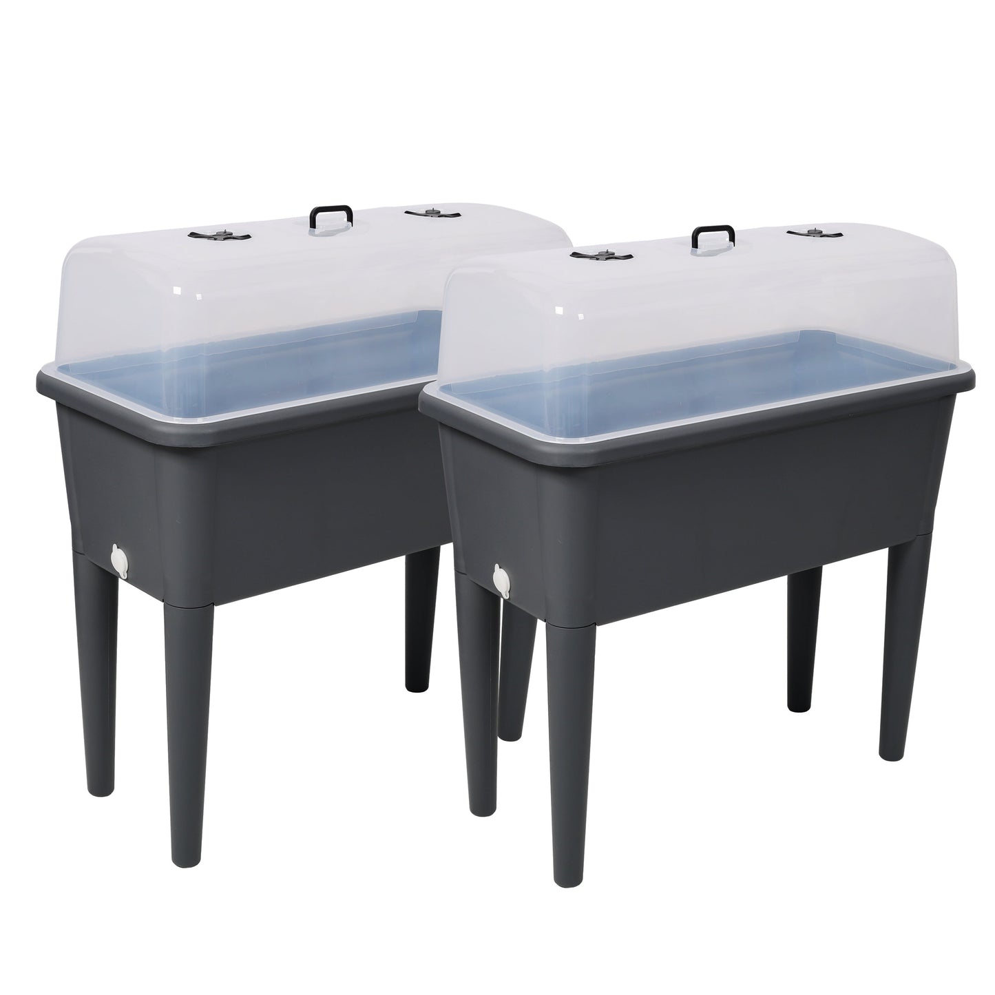 2 Piece Raised Garden Bed with Ventilated Lid