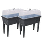 2 Piece Raised Garden Bed with Ventilated Lid
