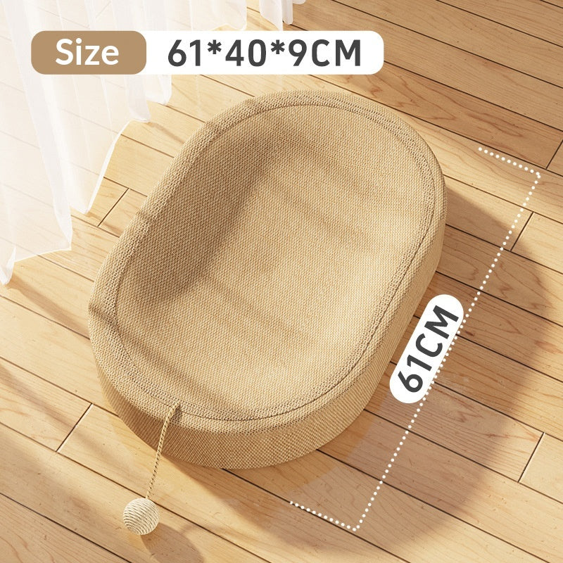 Cat Scratching Board Manufacturer Direct Supply Jute Wear-Resistant And Non-Shedding Cat Scratching Basin And Cat Nest Integrated Extra Large Clearance Pet Supplies