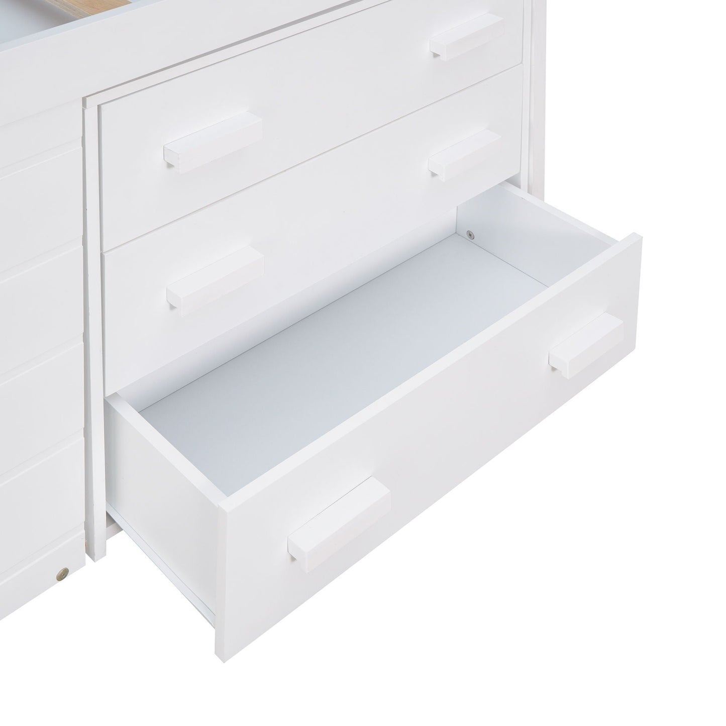 Loft Bed With Cabinet And Shelf