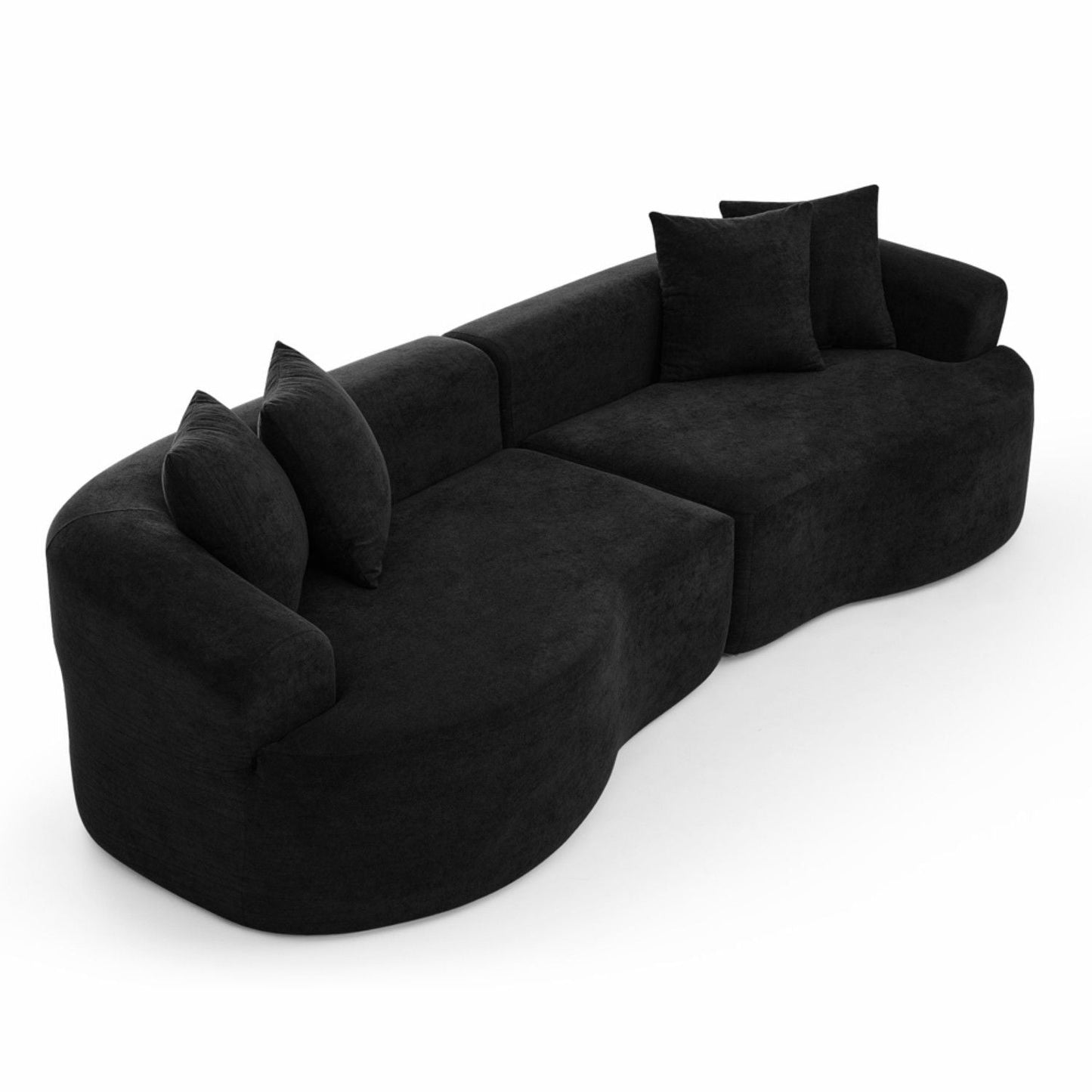 4 Seater Curved Cloud Sectional Sofa