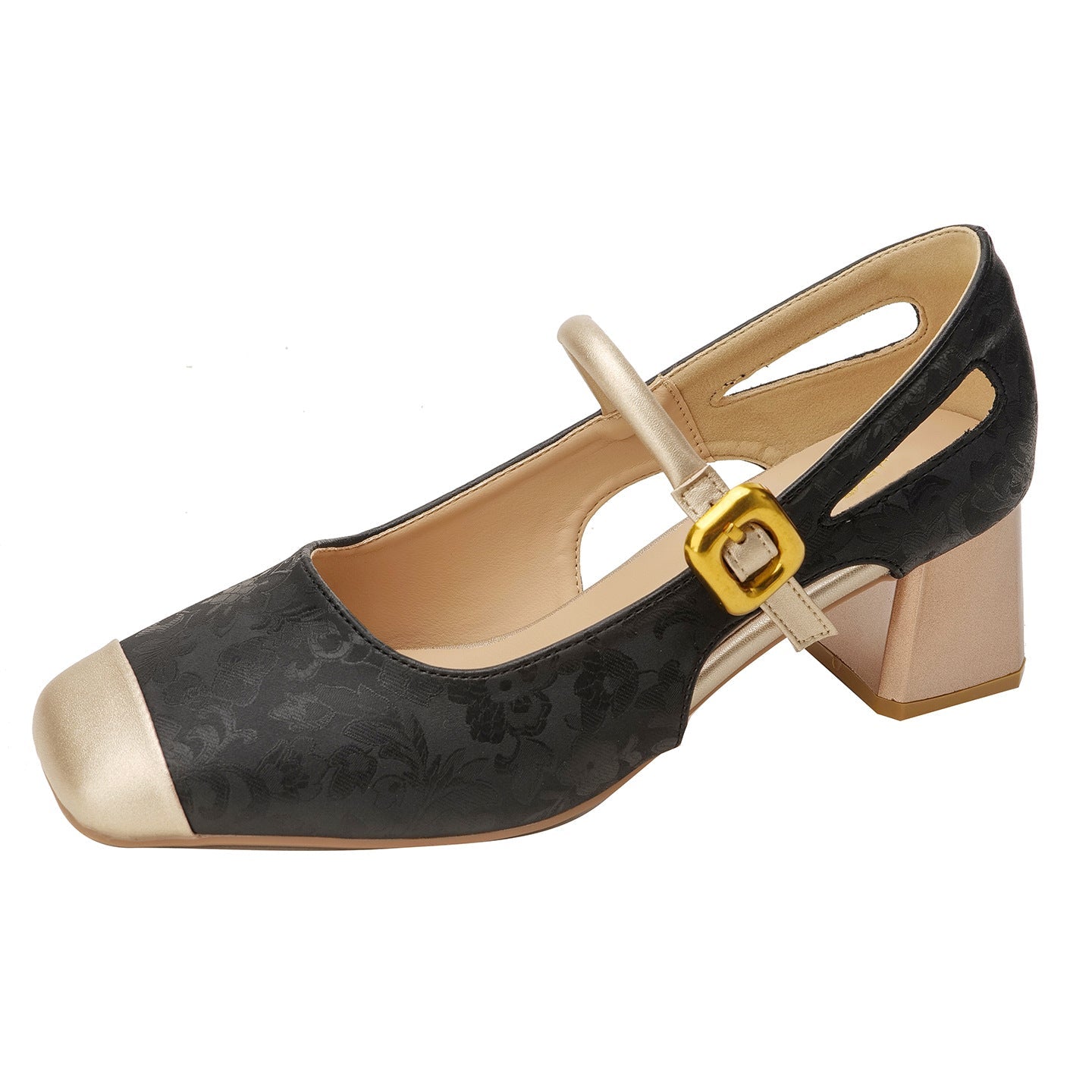 Womens Shoes Soft-soled Fashionable High Heels Outerwear Mary Jane High Heels