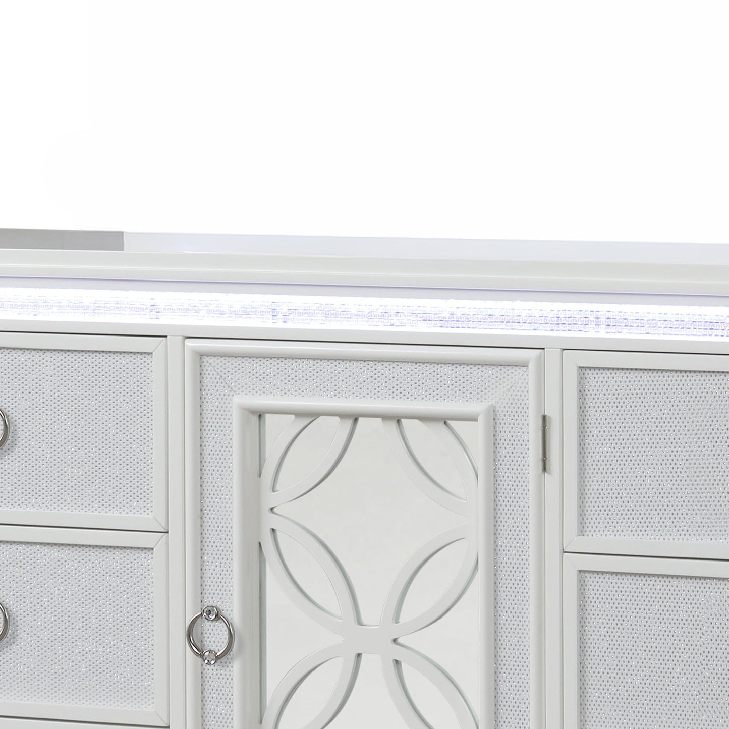 Abigale - 6 Drawer Dresser With LED (Includes Dresser Only, Mirror Not Included) - White