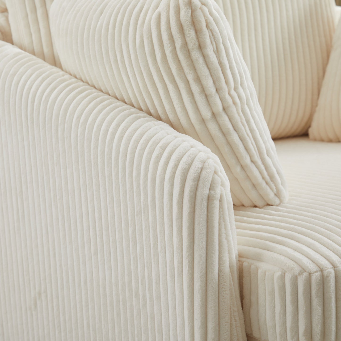 40.55''W Swivel Accent Chair with 2 Throw Pillows