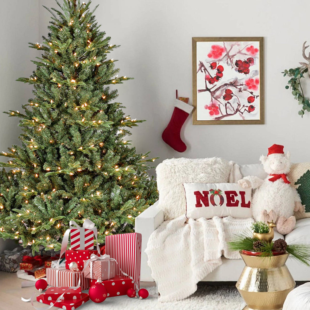 7.5FT Full-Shape Christmas Tree with 850 UL Lights