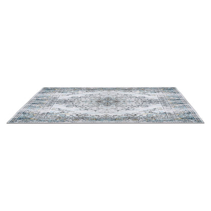 6x9FT VintageÊArea Rug Modern Non Slip Carpet Boho Low Pile Soft Rug Waterproof Machine Washable Rug for Living Room BedroomÊKitchen Dining Room Under