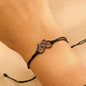 Handmade Braided Adjustable Bracelet with Bike Charm