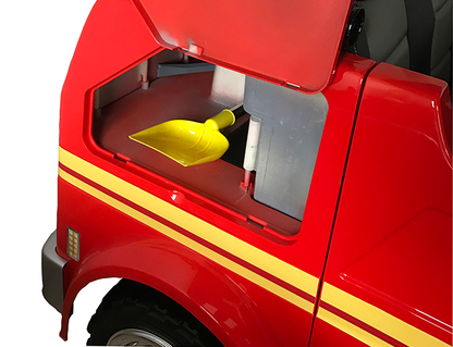Fire Truck Ride On Toy 2 Seater Red W/Fire Hose Function PA System