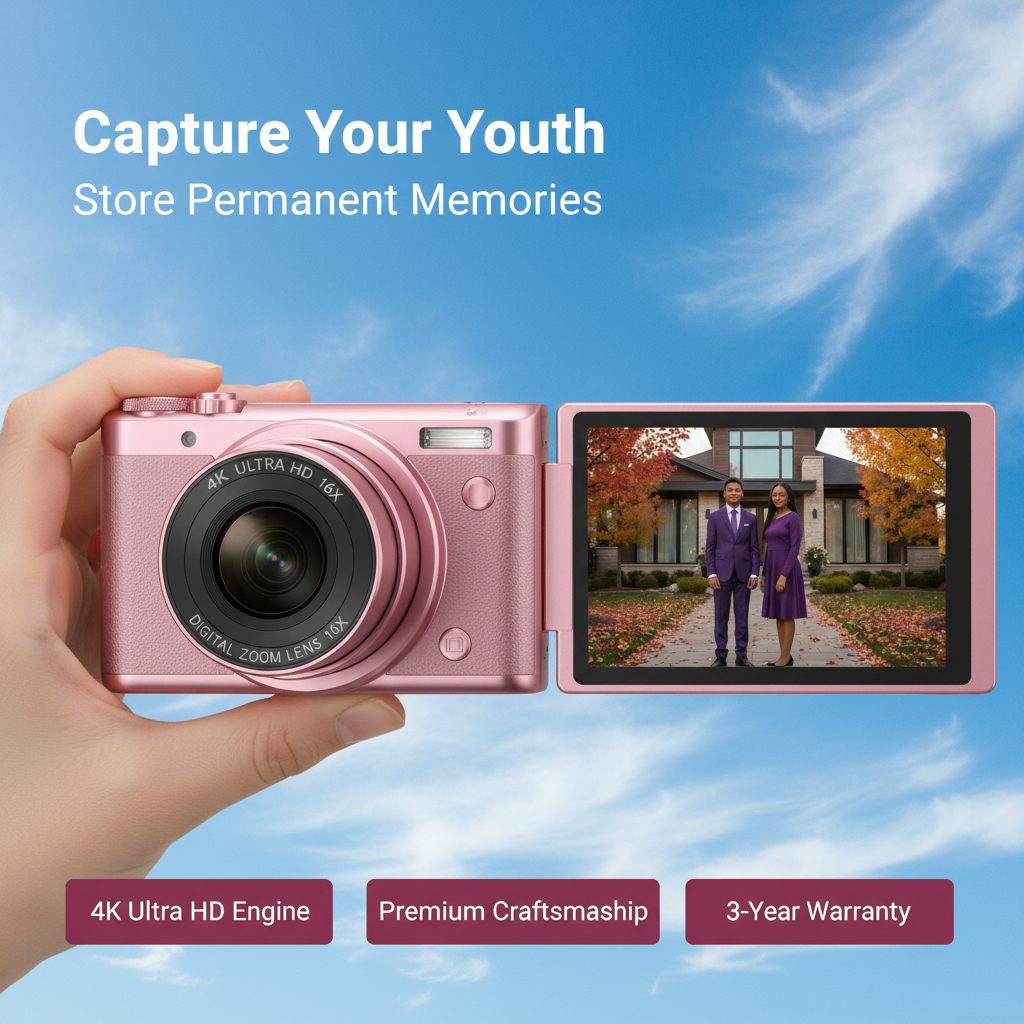 Digital SLR Mirrorless Camera for Home and Travel - Entry-Level Student Kit with Camera Card Included