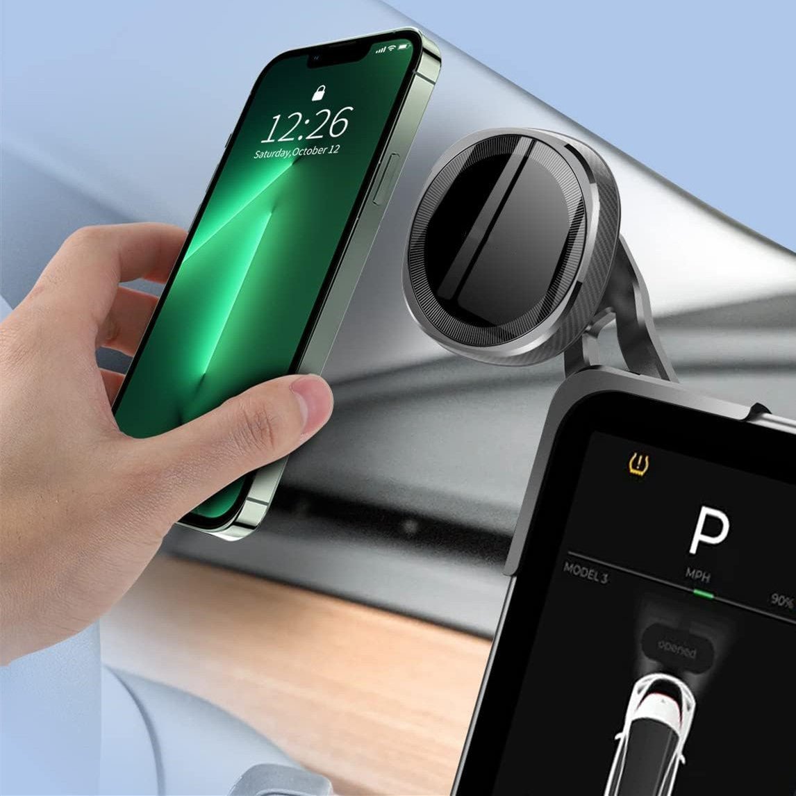 Floating Car Magsafe Mount For Model 3/Y | TESERY